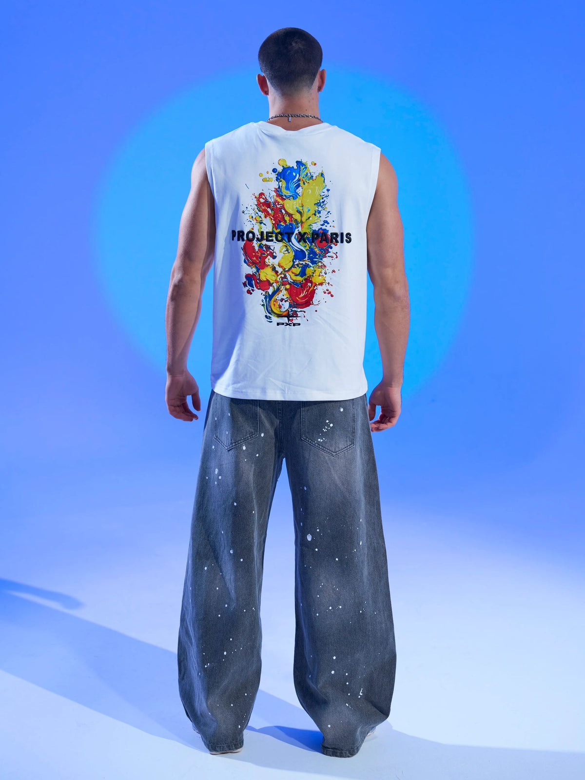 Jeans Barrel Splatter