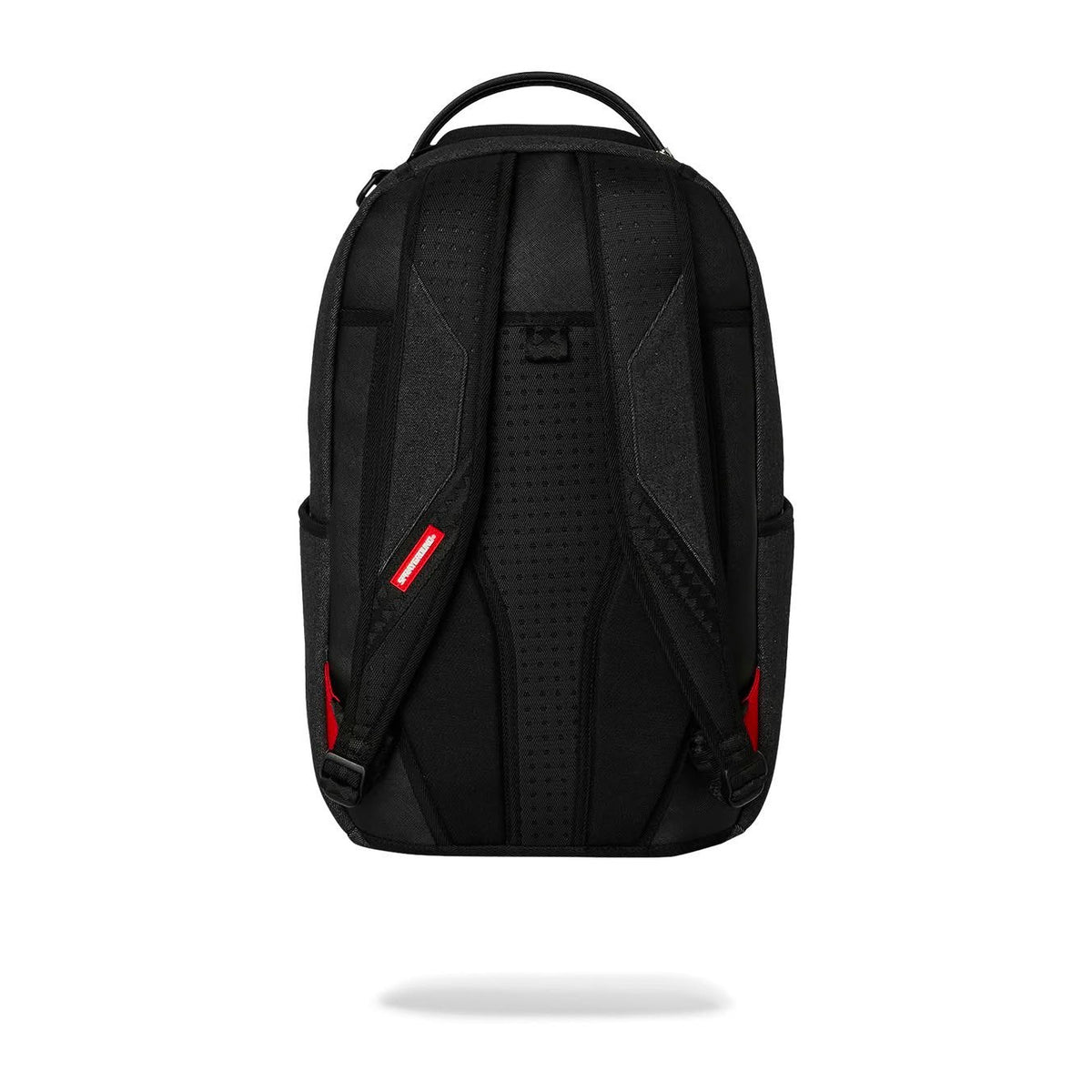 Zaini Sprayground Black Denim Tear Shark Backpack, vista 2