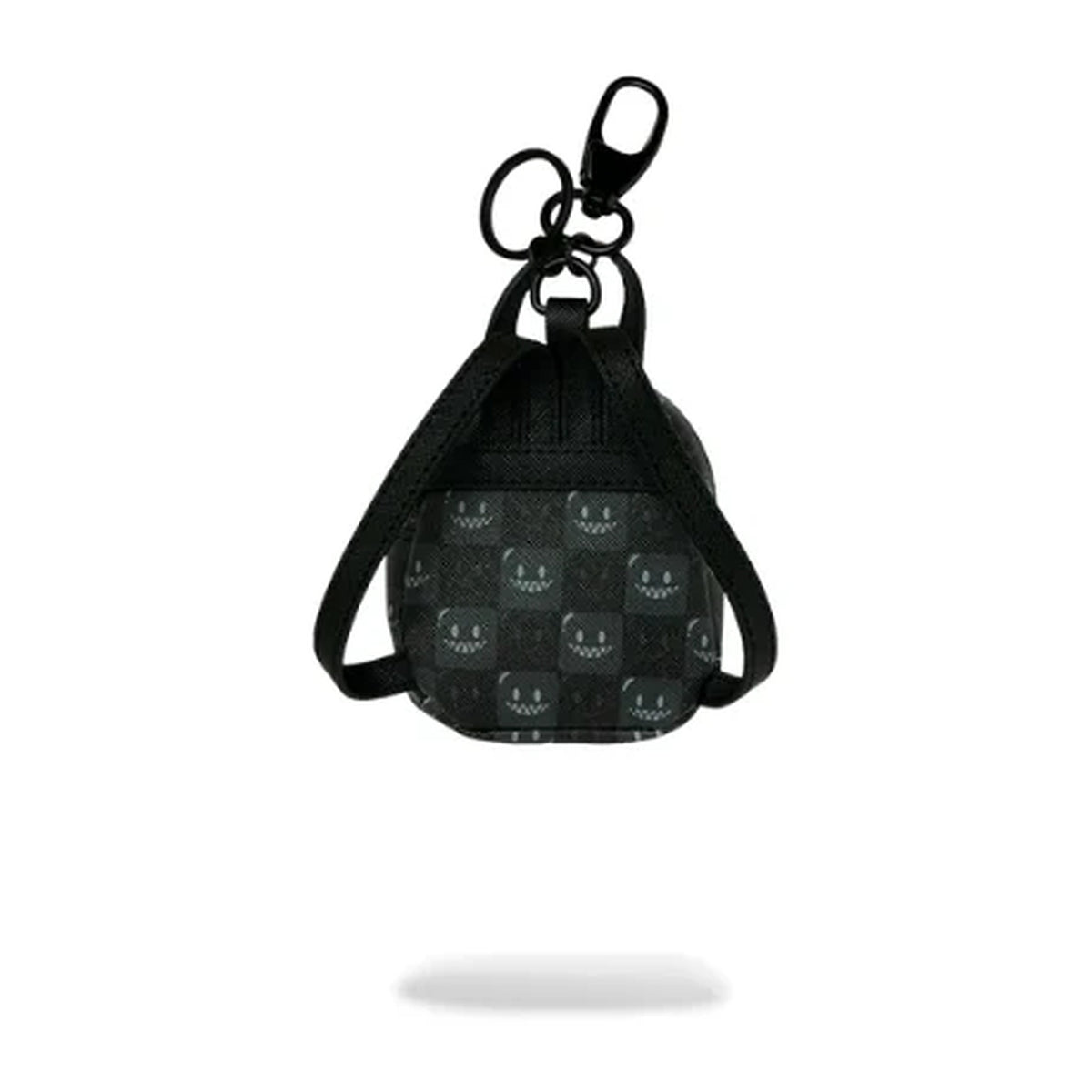 Portachiavi Sprayground Sharks IN Paris WTF Bubbly Black Check Keychain, vista 3