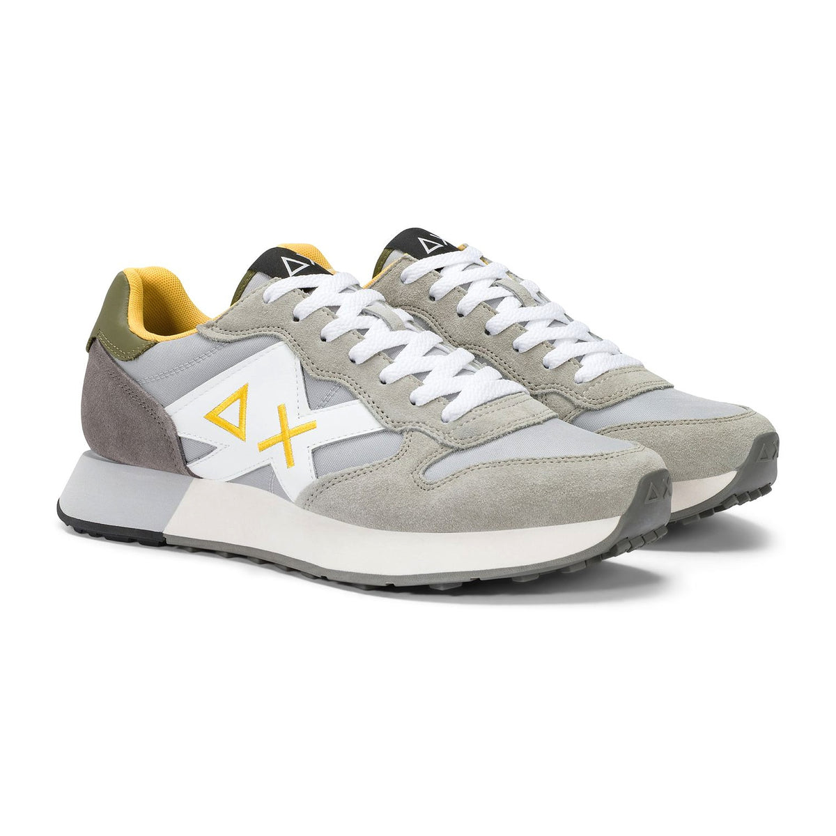 Sneakers Sun68 Jaki 2.0 Solid Grigio Chiaro, vista 2