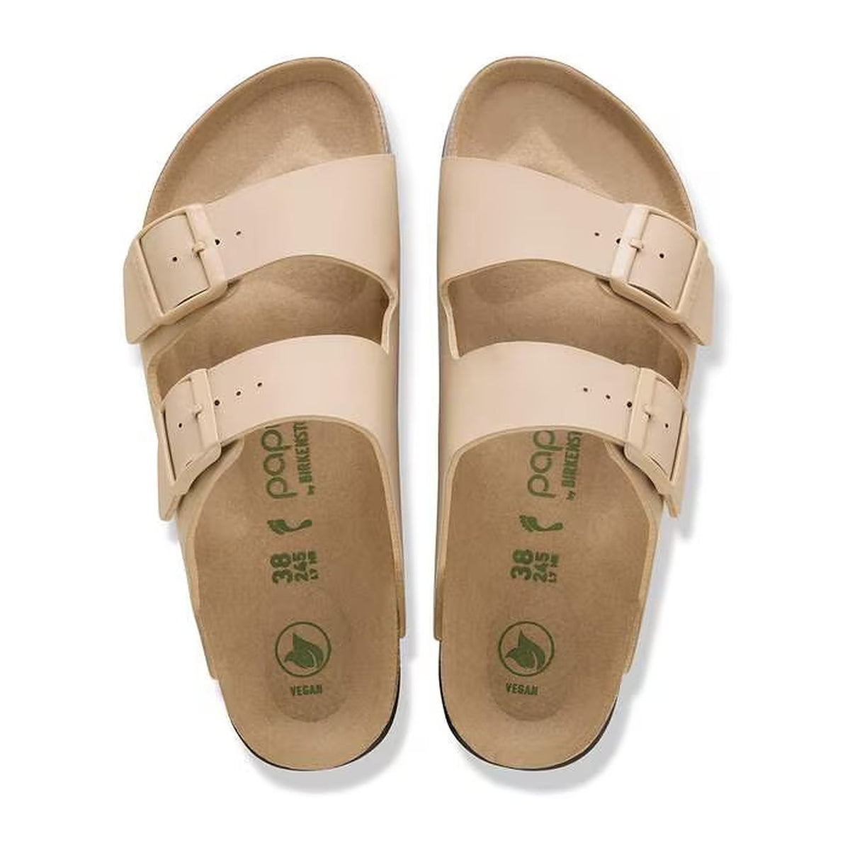 Sandali Bassi Birkenstock Arizona Platf Sandcastle Veg, Birko Flor, vista 3