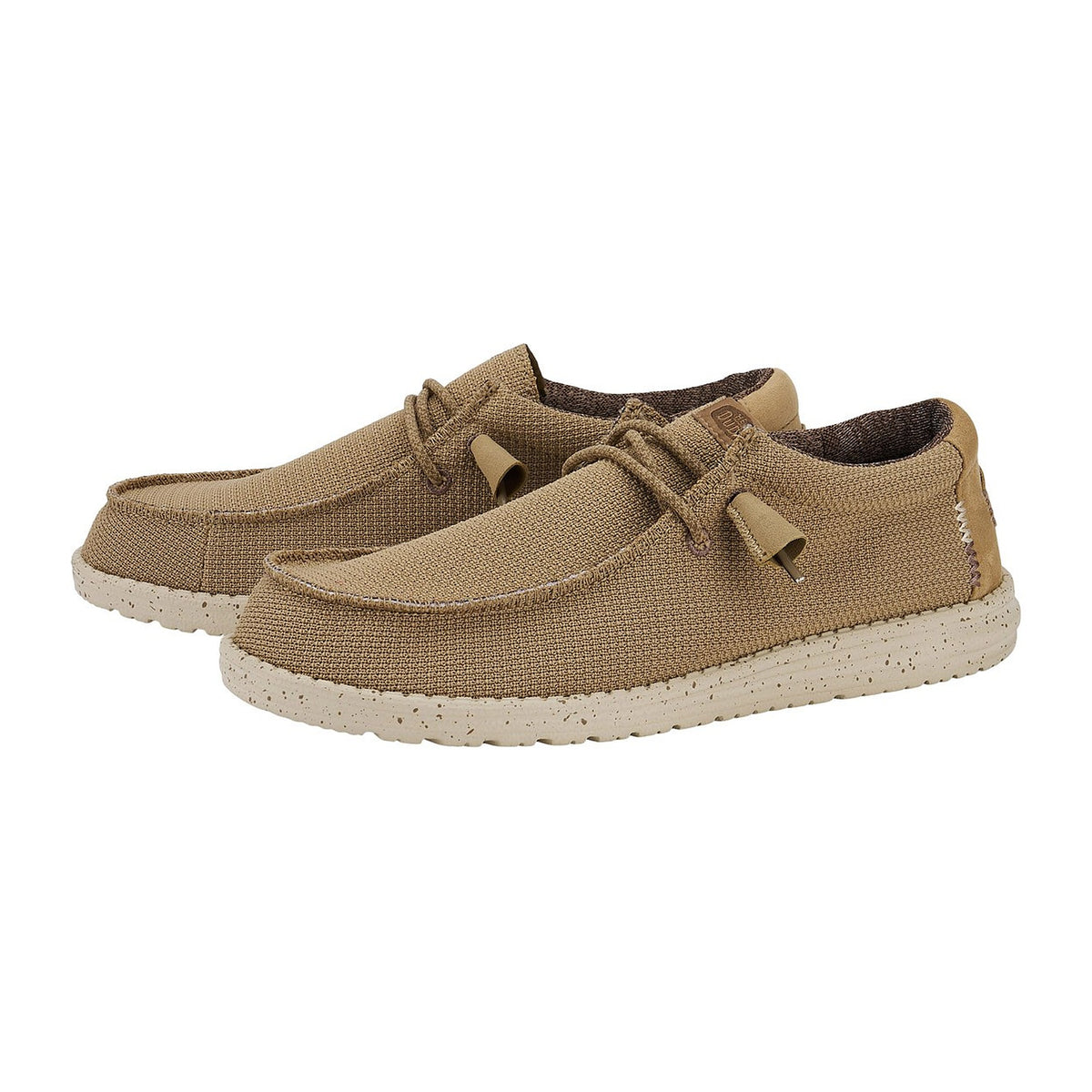 Mocassini Hey Dude Wally Sport Mesh Tan/White, vista 2