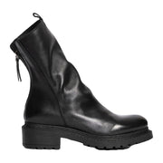 Stivaletti Metisse Biker In Vitello Nero