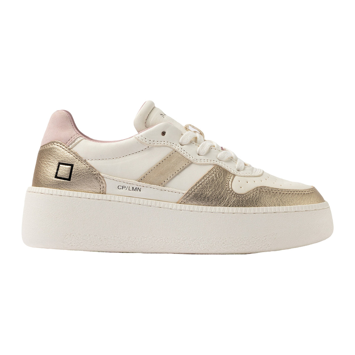 Sneakers DATE Court Platform Laminated Platinum