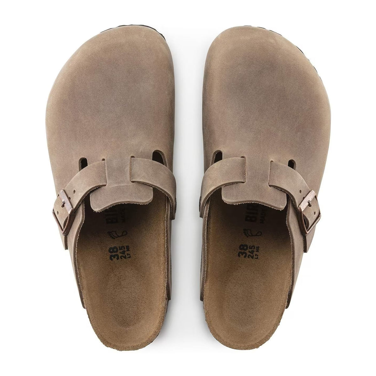 Sandali Birkenstock Boston Tabacco Brown, Oiled Leather – foto 2