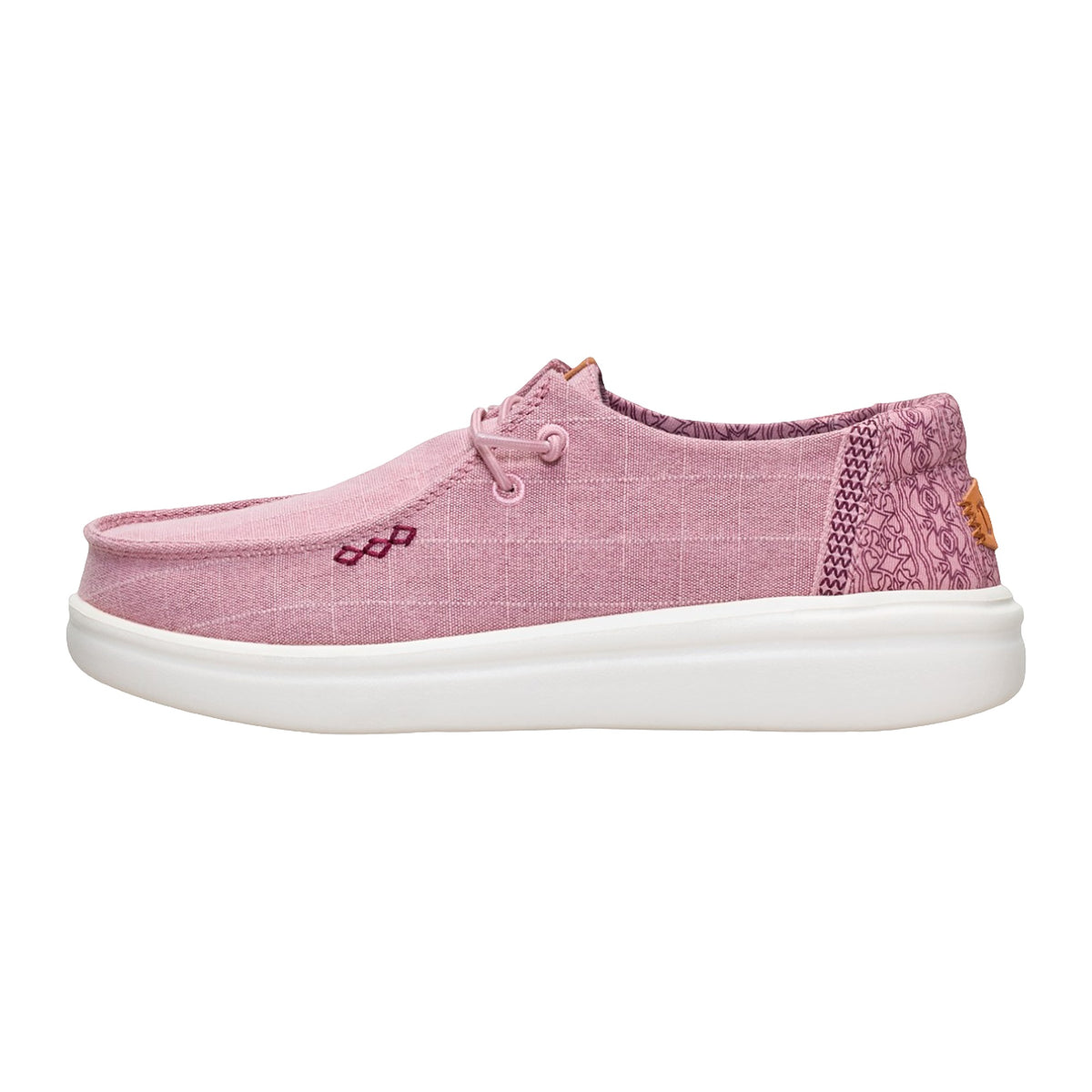 Ballerine e Mocassini Hey Dude Wendy Rise Chambray Grid Rose Purple