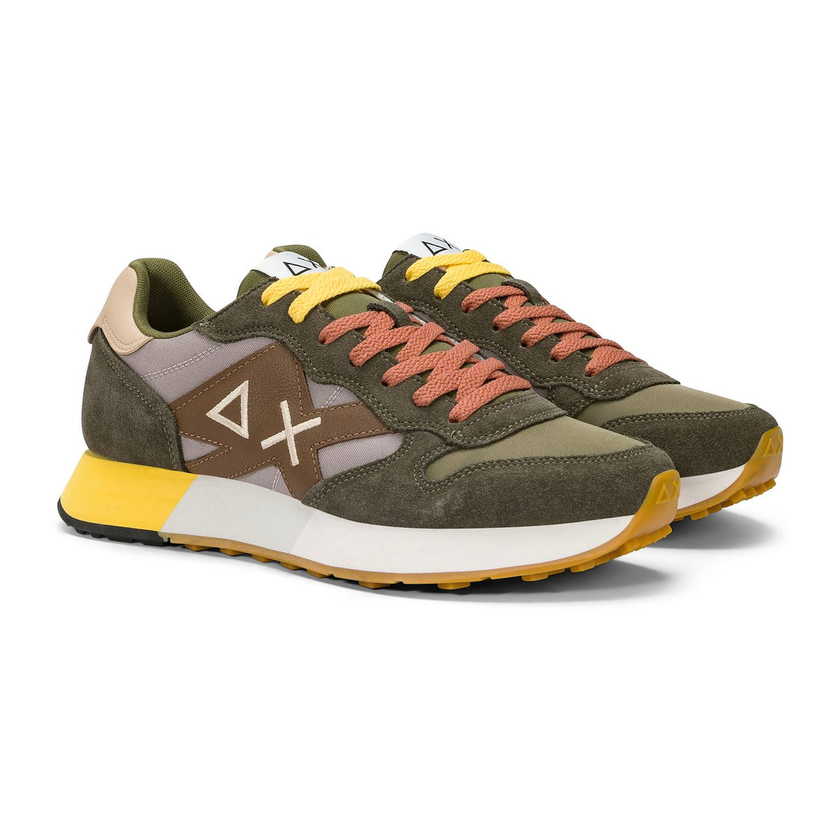 Sneakers Sun68 Jaki 2.0 Bicolor Militare/Stone, vista 2
