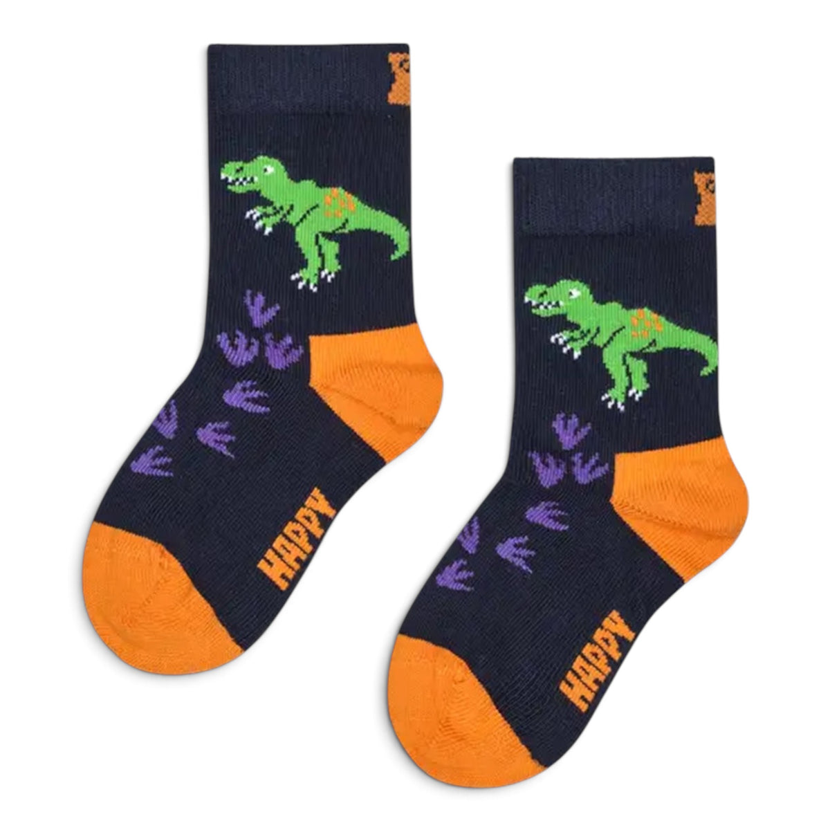 Kids Stomping T-Rex Sock Happy Socks nero