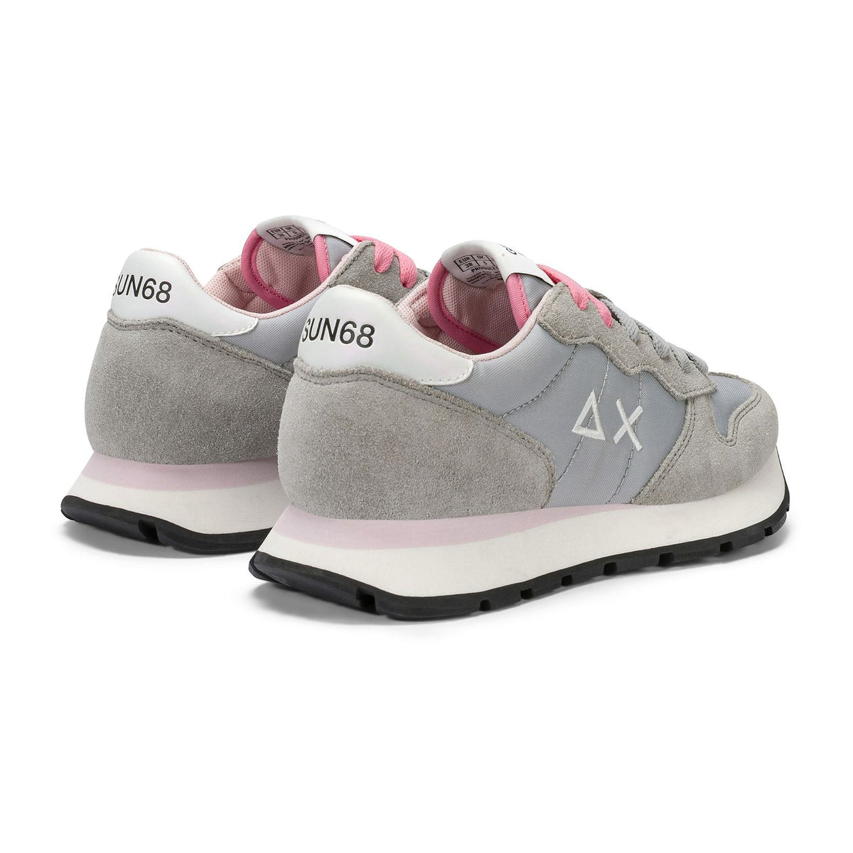Sneakers Sun68 Ally Solid Grigio Chiaro, vista 3