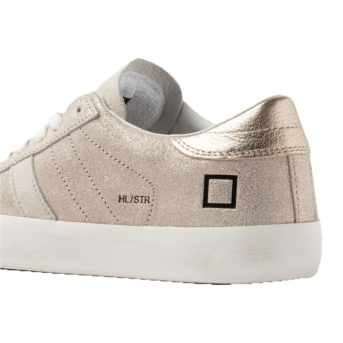 Sneakers DATE Hill Low Stardust Platinum, vista 3