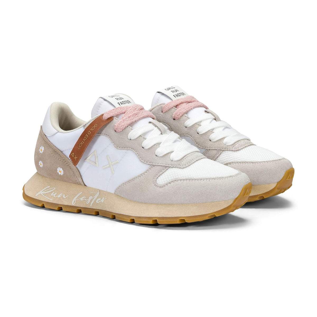 Sneakers Sun68 Ally Vintage Bianco Panna, vista 2