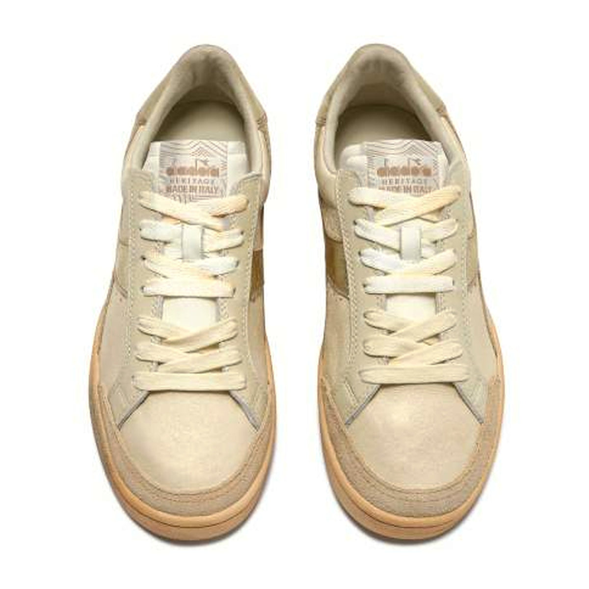 Sneakers Diadora Heritage Prestige Aged Italia 96003 ORO Vivo, vista 2