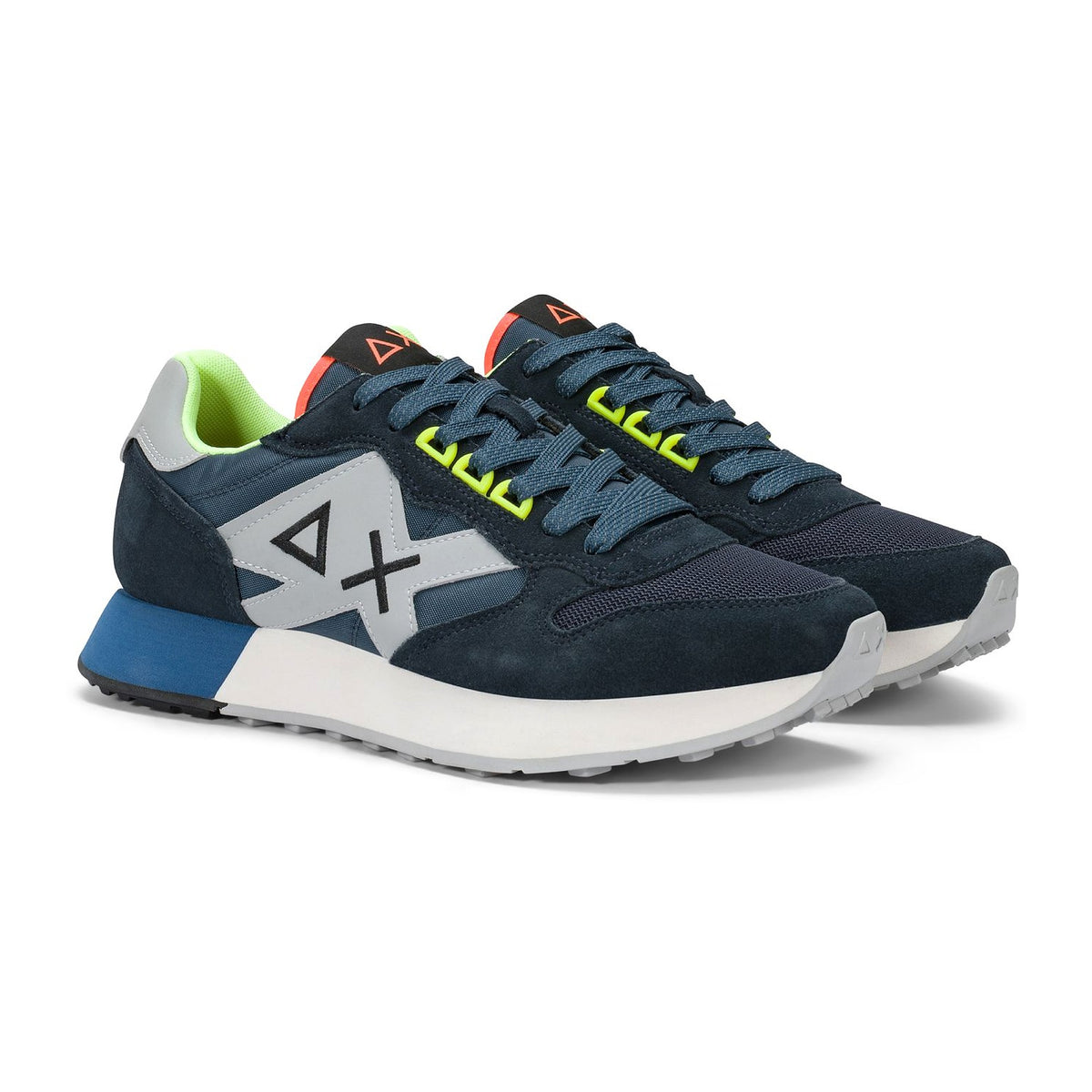 Sneakers Sun68 Jaki 2.0 Fluo Navy Blue, vista 2