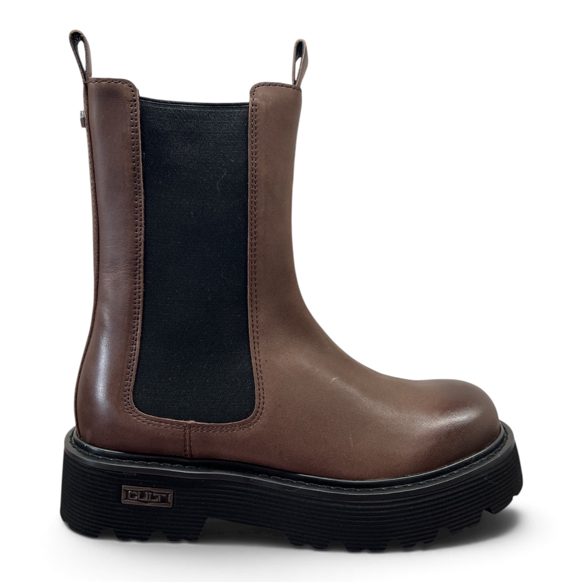 Anfibi Cult Slash 3267 High Beatle W Leather/ Elastic Brown