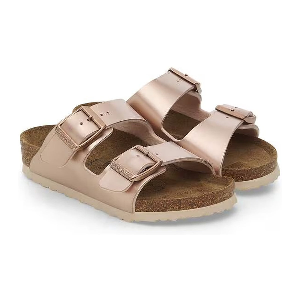Sandali Birkenstock Arizona Kids Electric Metallic Copper, Birko Flor, vista 2