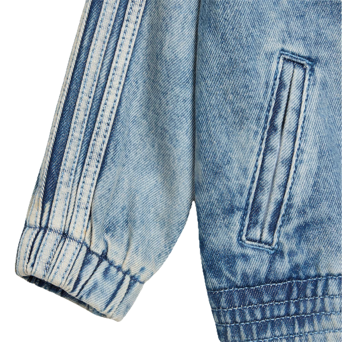 Giacche Adidas Giacca Firebird Denim, vista 3