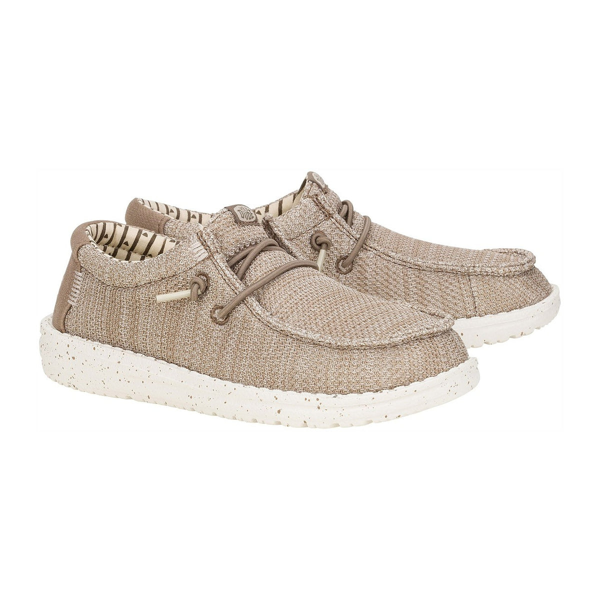 Ballerine e Mocassini Hey Dude Wally Y Stretch Sox Walnut, vista 2