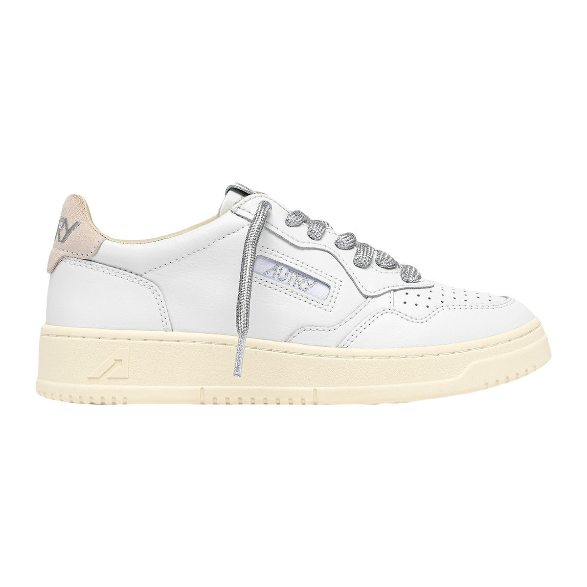 Sneakers Autry Medalist Low Wom Leat/Swoll Wht/Silv
