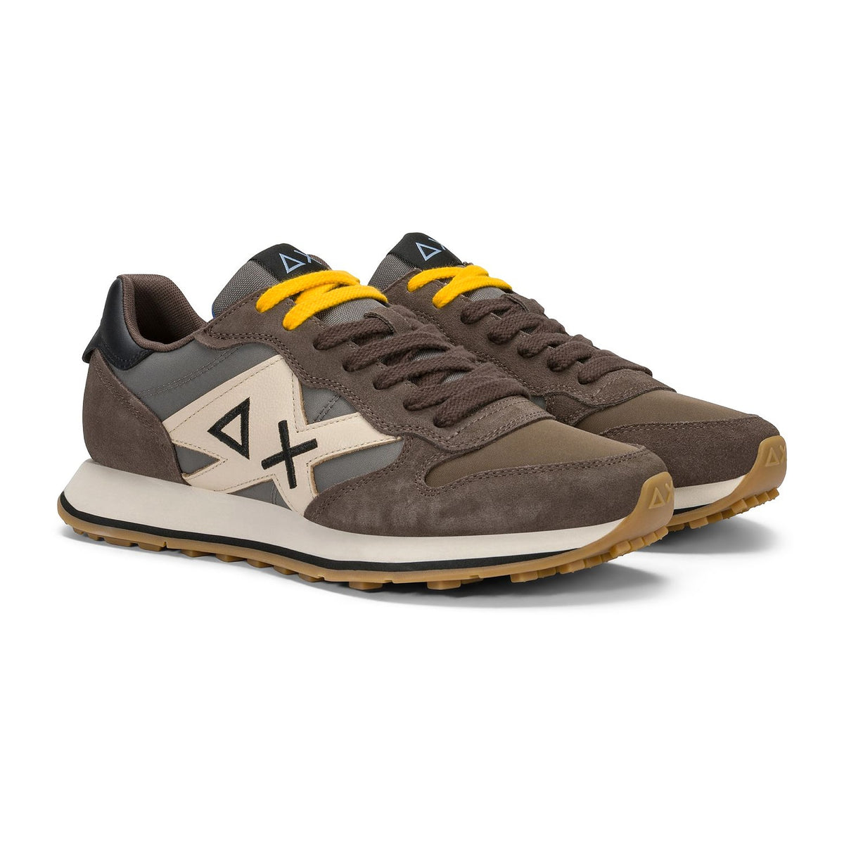 Sneakers Sun68 Jaki 2.0 Bicolor Marrone, vista 3