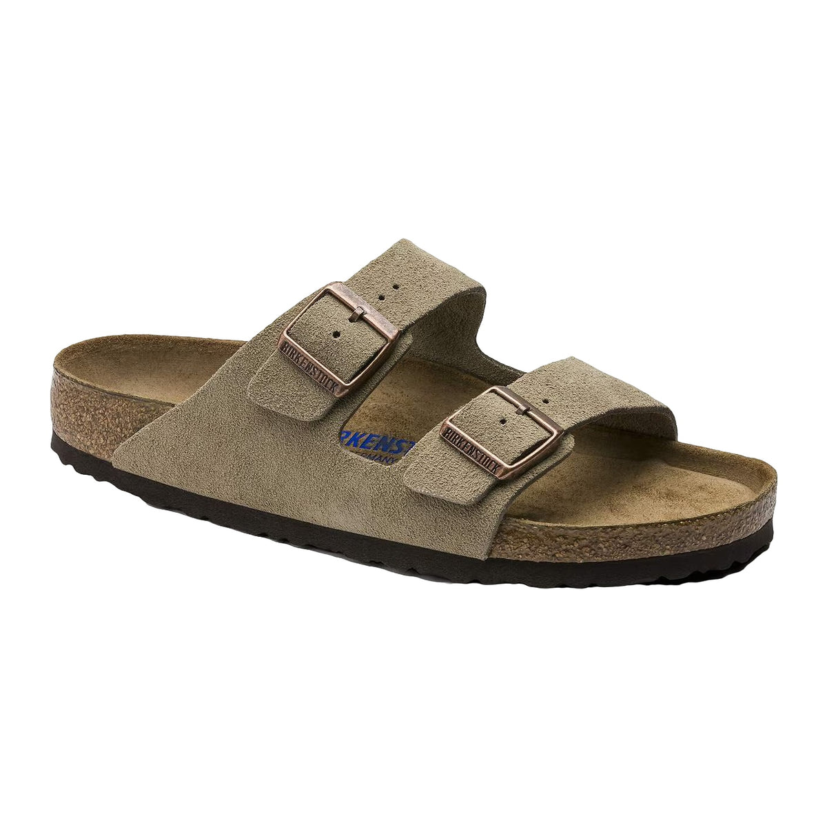 Sandali Birkenstock Arizona SFB Taupe, Suede Leather