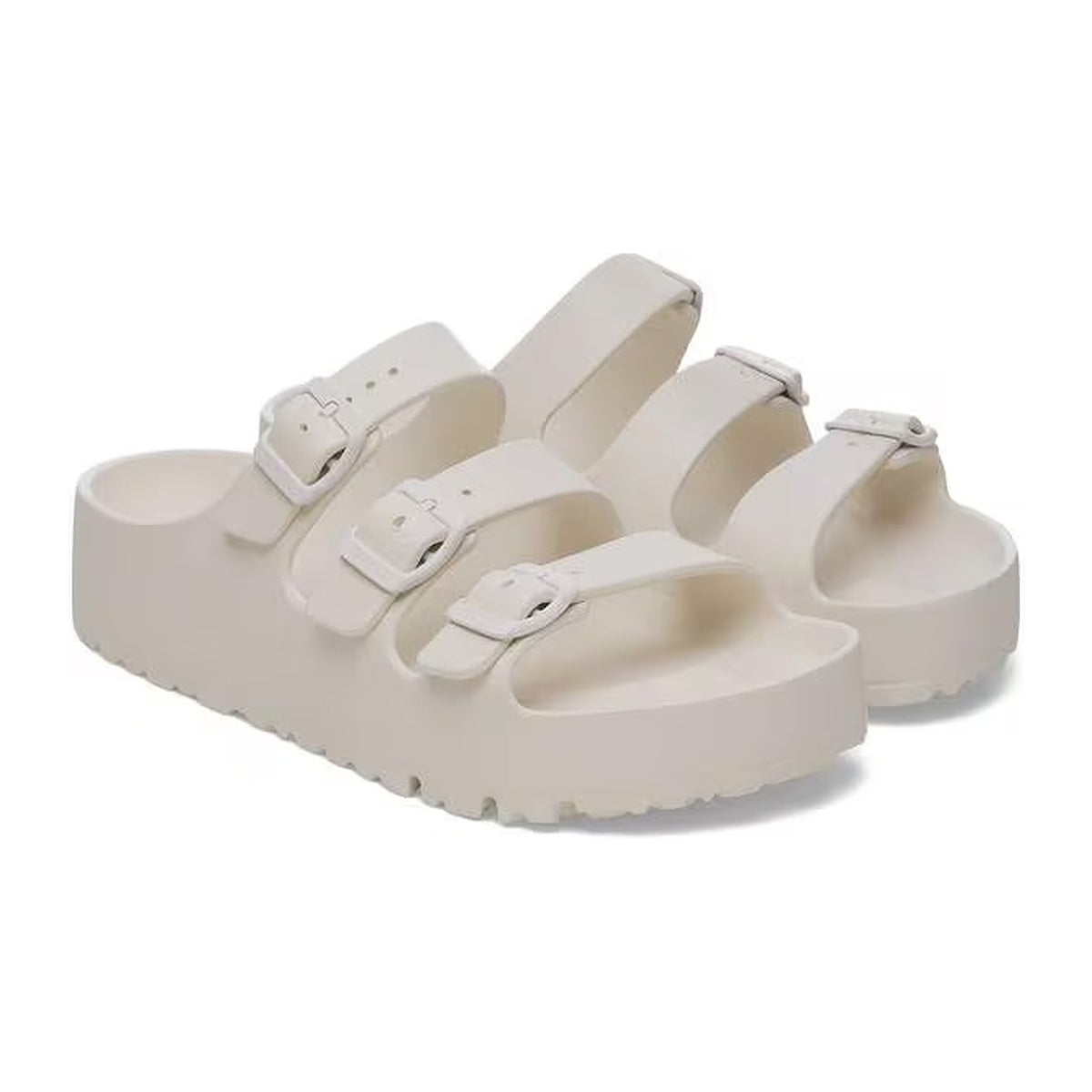 Sandali Bassi Birkenstock Florida III Platf EVA Eggshell, vista 2