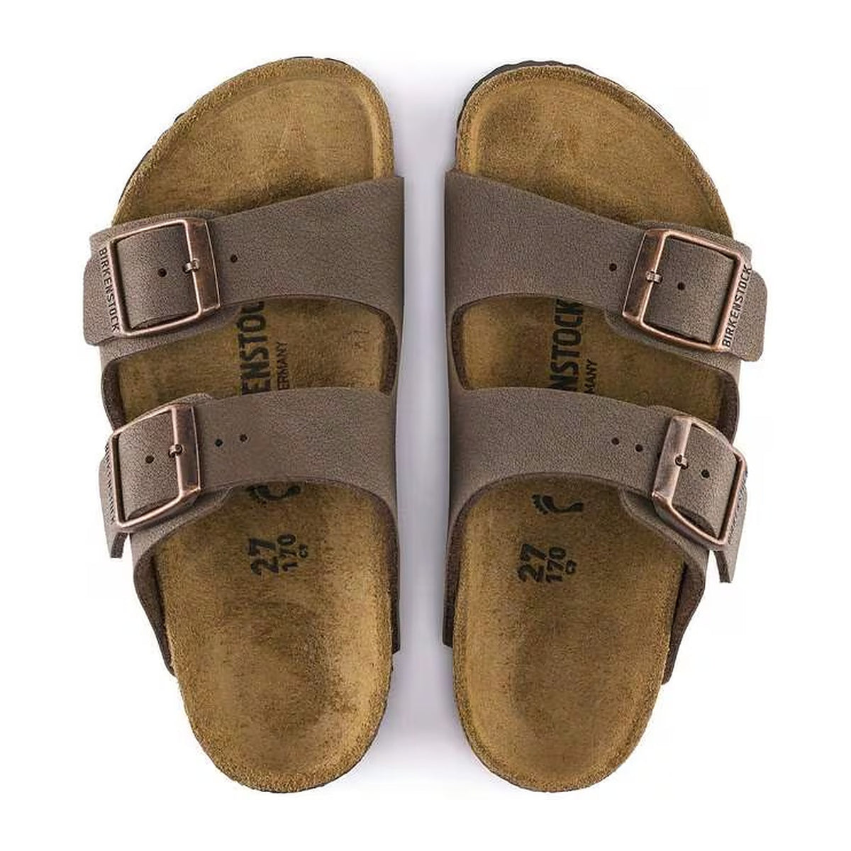 Sandali Birkenstock Arizona Kids Mocha, Birkibuc, vista 3