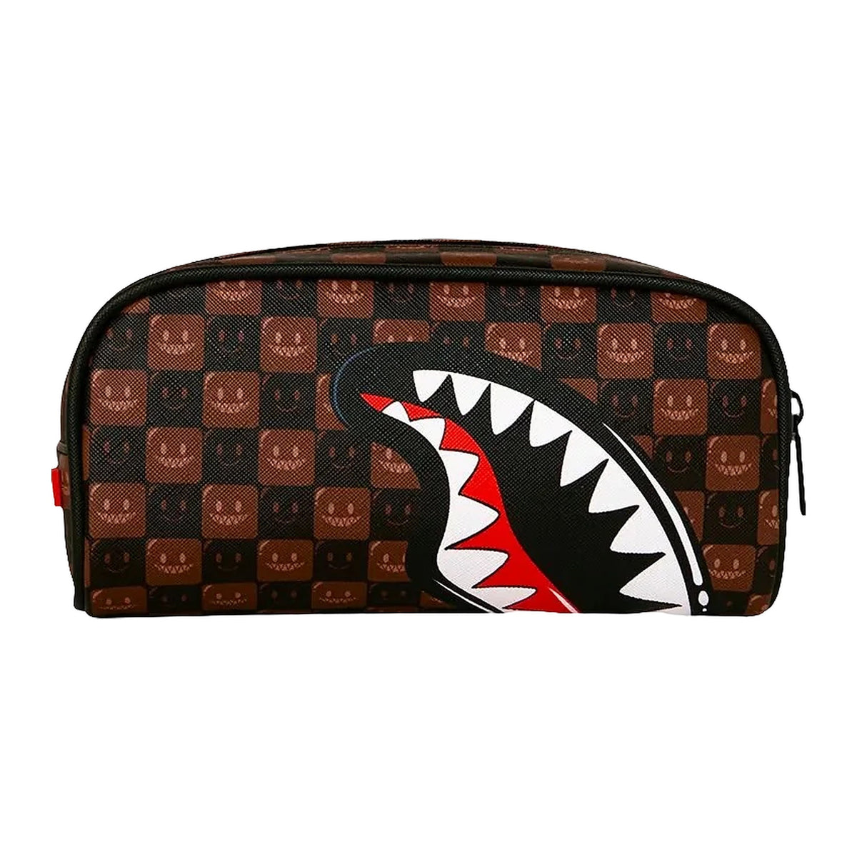 Pochette Sprayground Sharks IN Paris WTF Bubble Brown Check Pouch