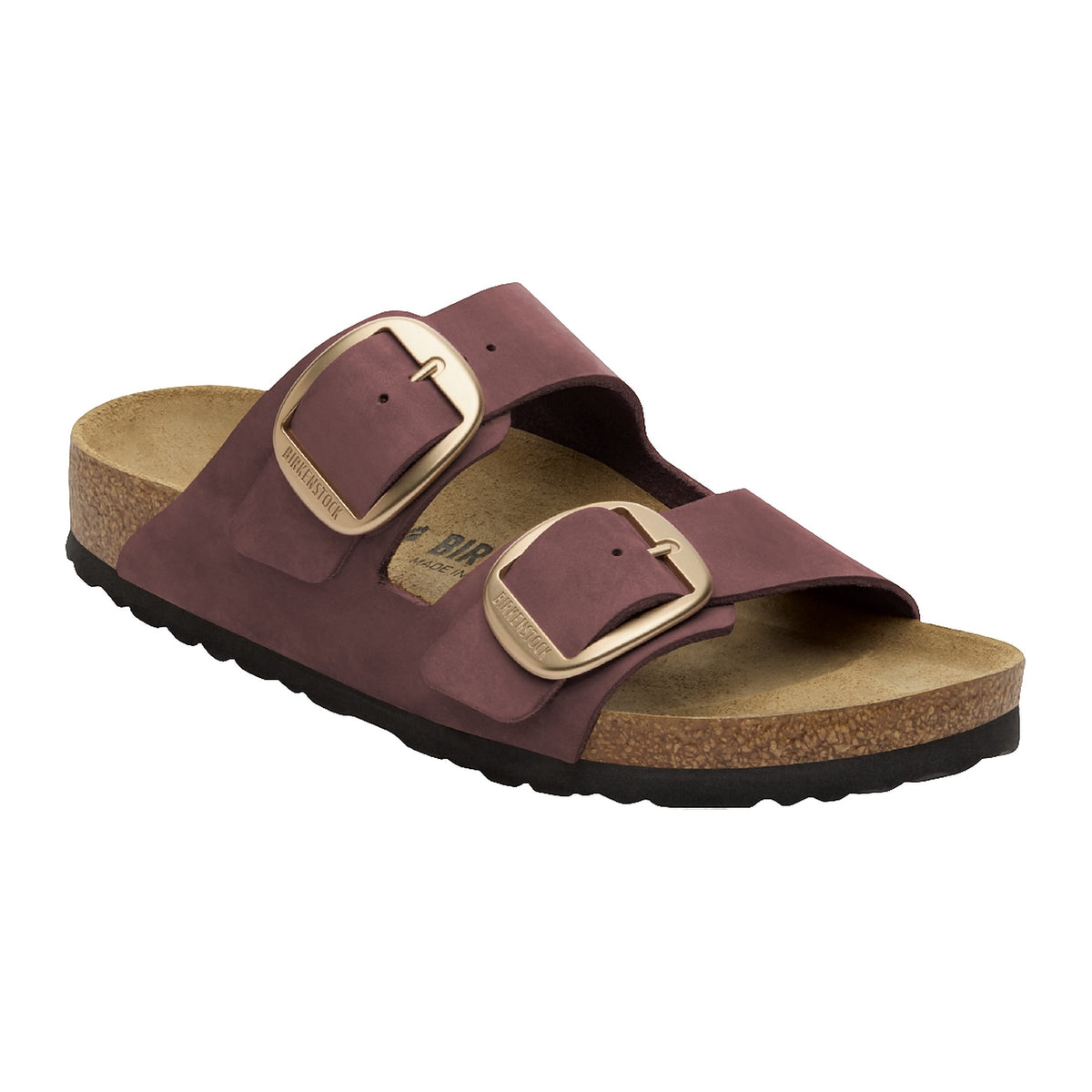 Sandali Bassi Birkenstock Arizona Big Buckle Pepper, Nubuck Leather