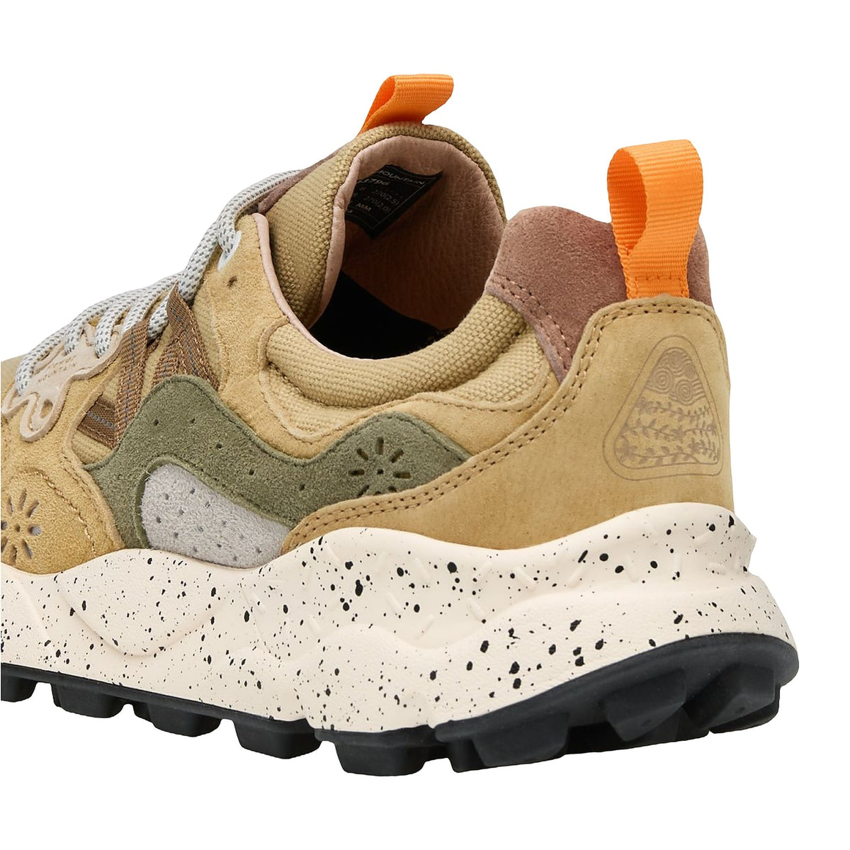 Sneakers Flower Mountain In Suede E Tessuto Tecnico - Beige-verde, vista 3