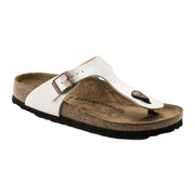 Sandali Bassi Birkenstock Gizeh Graceful Pearl White, Birko Flor