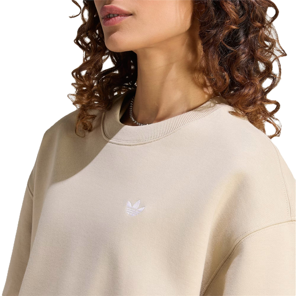 Felpe Adidas Essentials Crew Long pile OS, vista 3