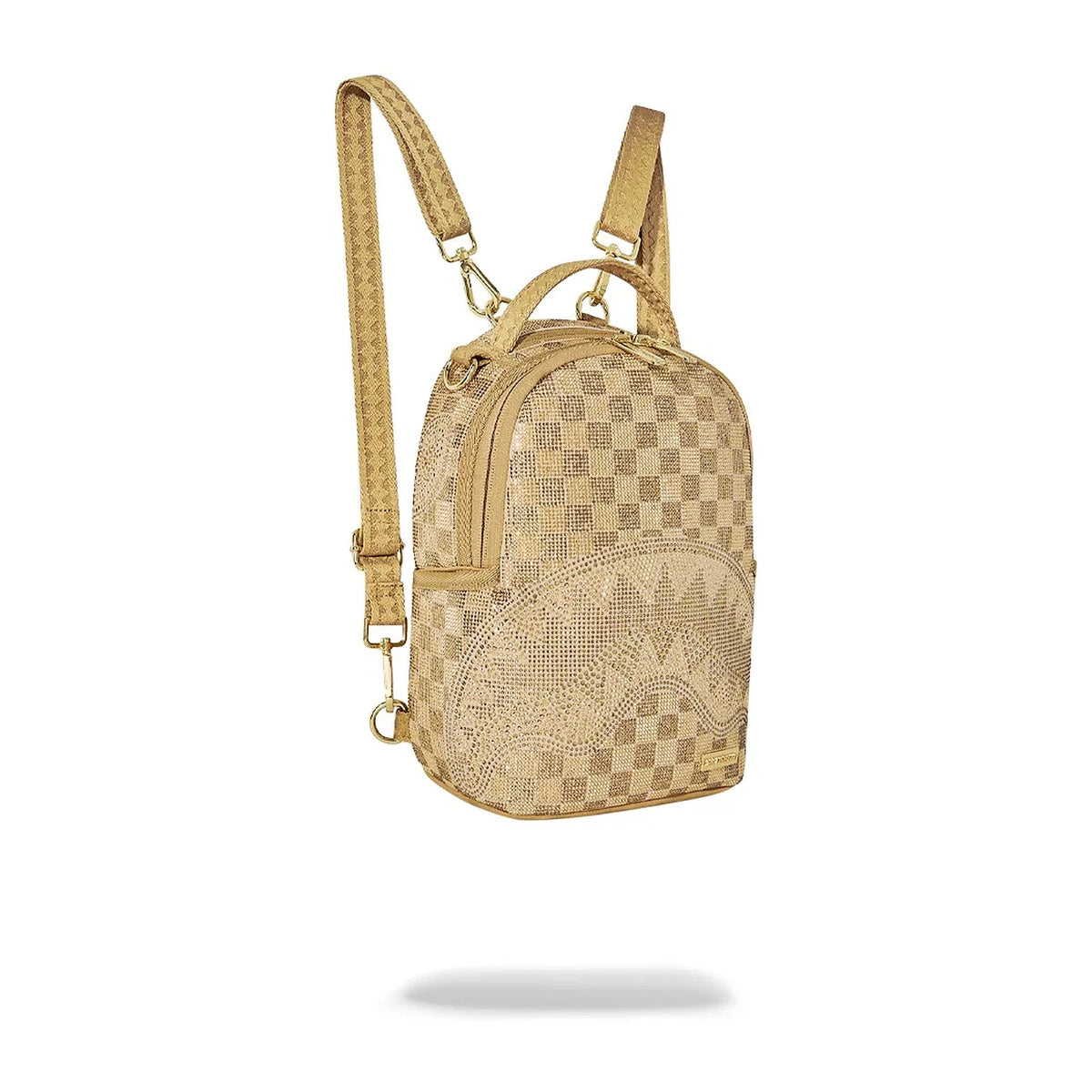 Zaini Sprayground 2 Tone Gold Trinity Mini Backpack, vista 2