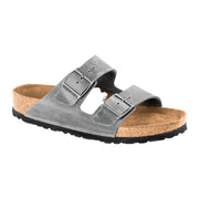 Sandali Birkenstock Arizona SFB Iron, Oiled Leather