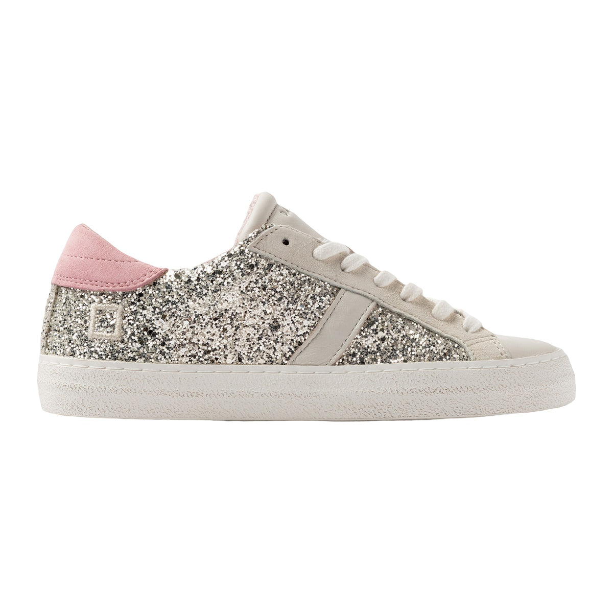 Sneakers DATE Hill Low Glitter Platinum