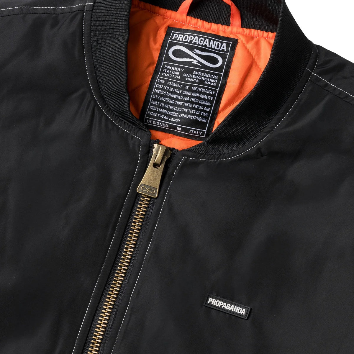BOMBER JACKET LOGO ATOM BLACK