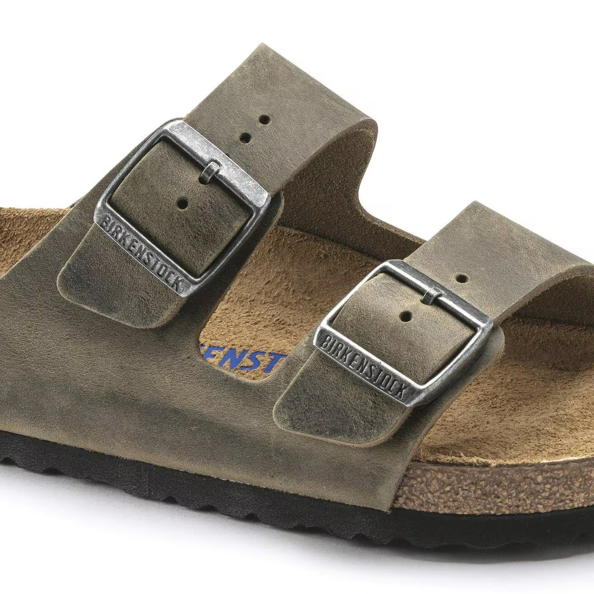 Sandali Birkenstock Arizona SFB Faded Khaki, Oiled Leather – foto 4