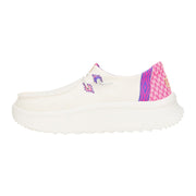 Sneakers Hey Dude Wendy Peak Chambray Woven W White/Pink