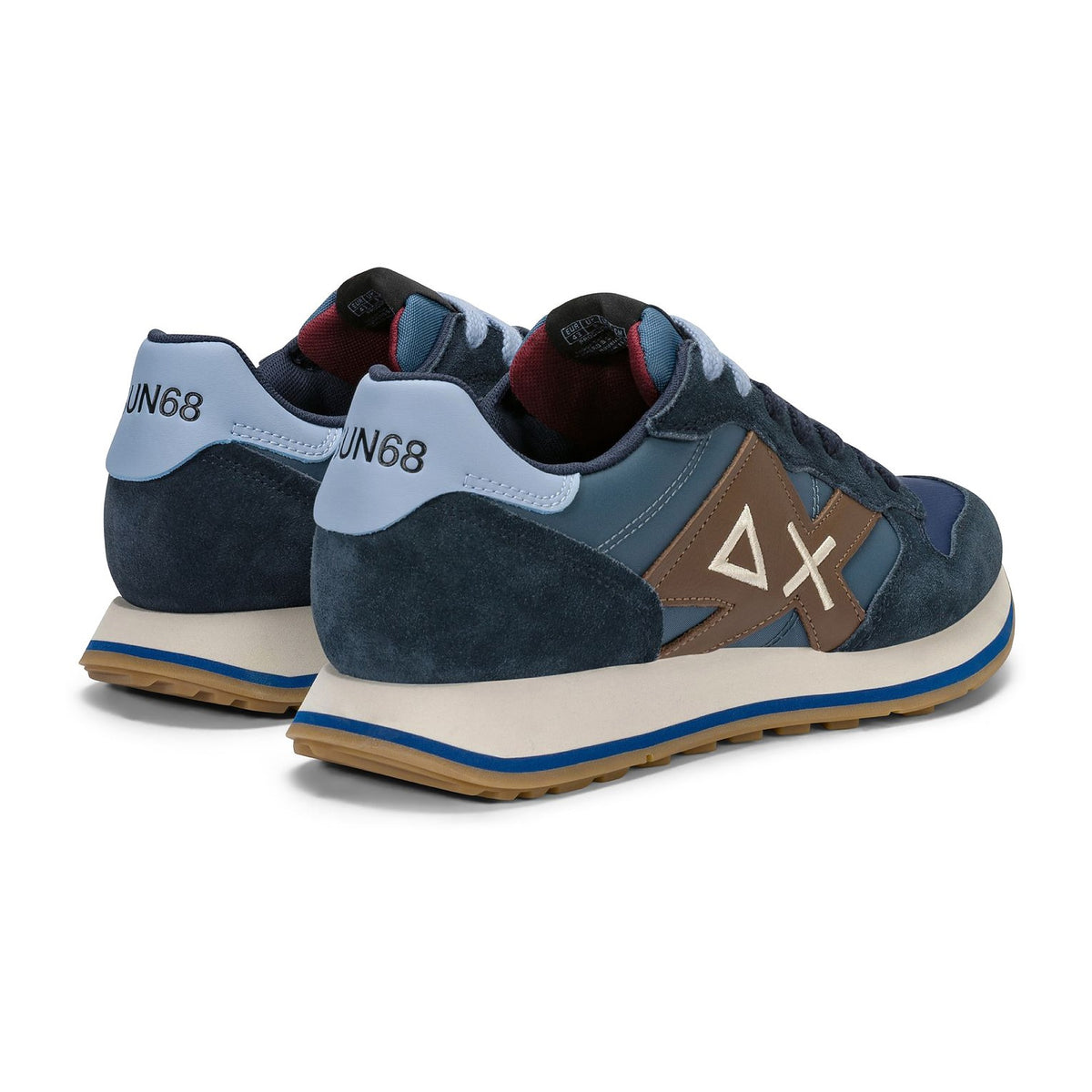 Sneakers Sun68 Jaki 2.0 Bicolor Navy Blue, vista 2