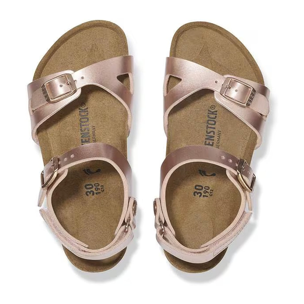 Sandali Birkenstock Rio HL Kids Electric Metallic Copper, Birko Flor, vista 3
