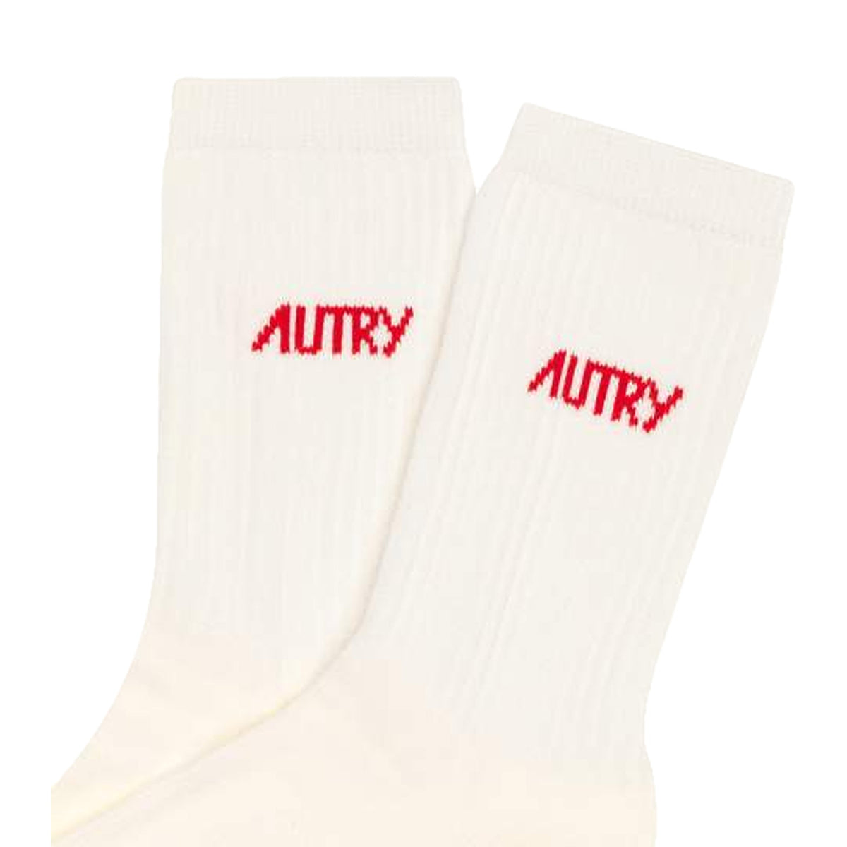 Calze Autry Socks Main Unic Stars Cream/Red, vista 2
