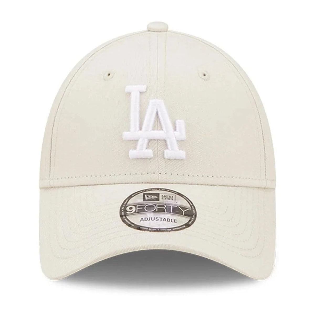 Cappelli New Era Cappellino 9forty Regolabile LA Dodgers League Essential Panna, vista 2