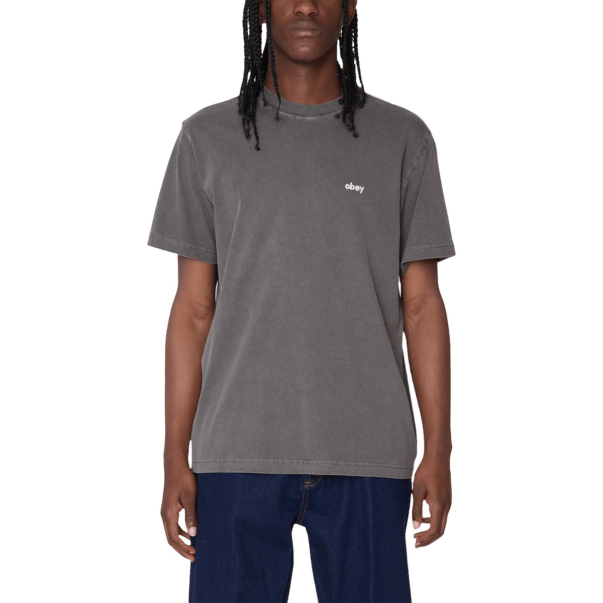 T-Shirt Obey Lowercase Pigment tee SS, vista 2