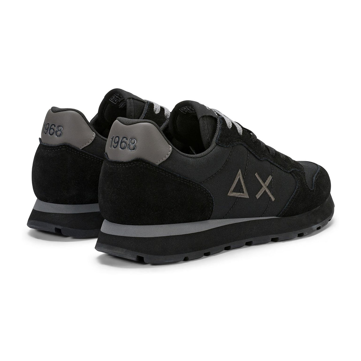 Sneakers Sun68 Tom Solid Nero/Grigio, vista 3