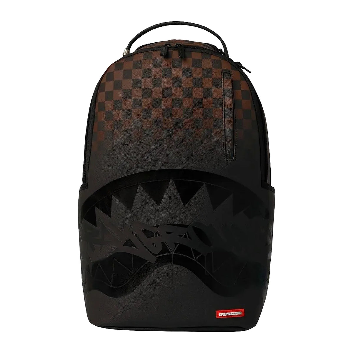 Zaini Sprayground Brown Check Ghost Drip Backpack