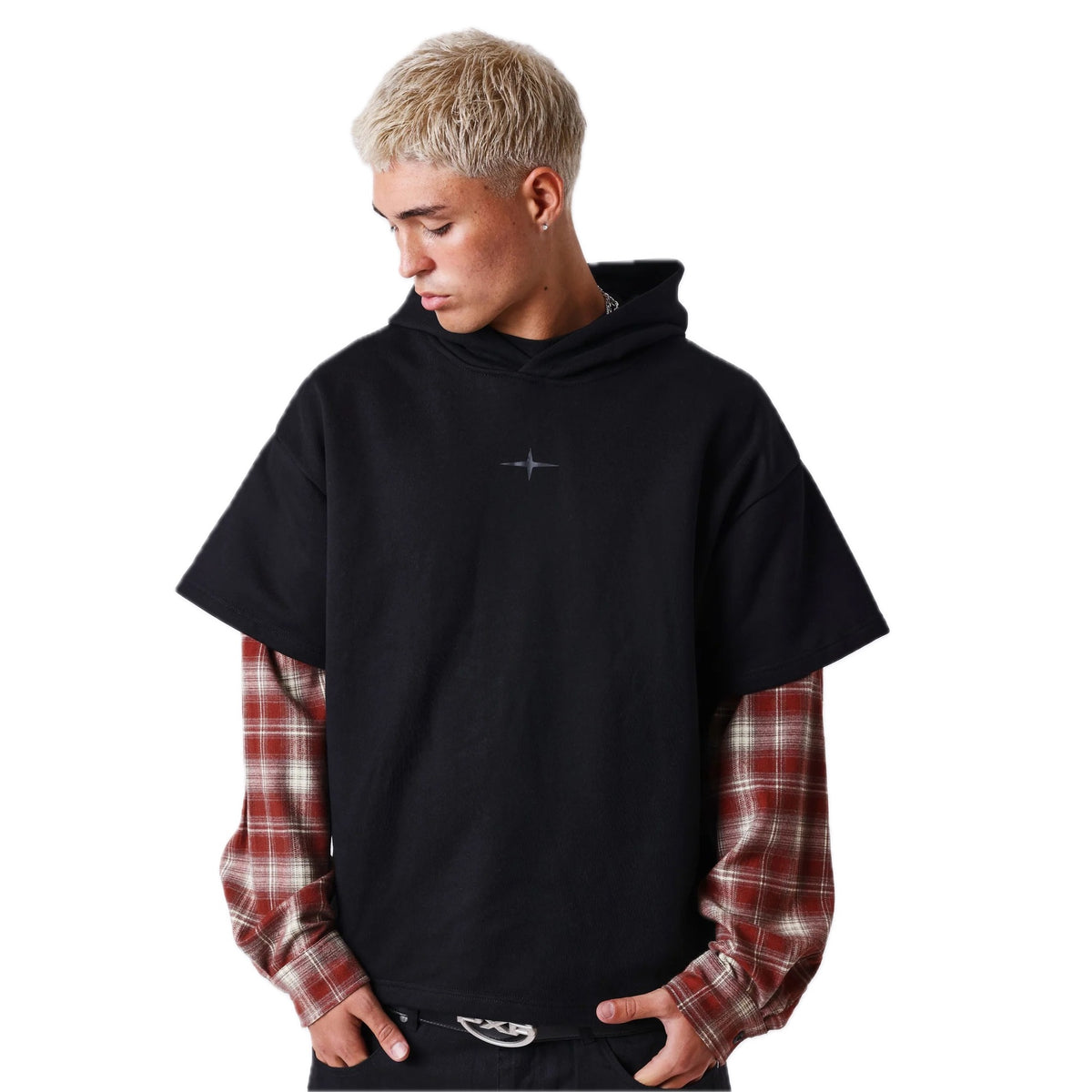 Maglia Project X Paris Felpa Con Cappuccio Raw – foto 2