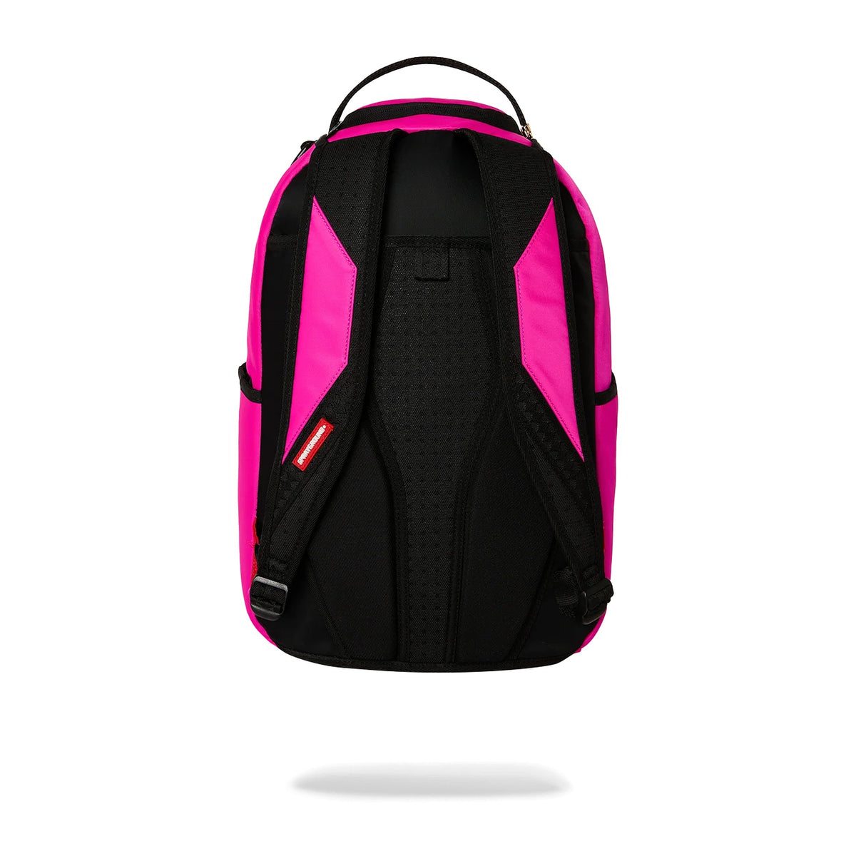 Zaini Sprayground Shark Central White Stencil Pink Nylon backpack, vista 4