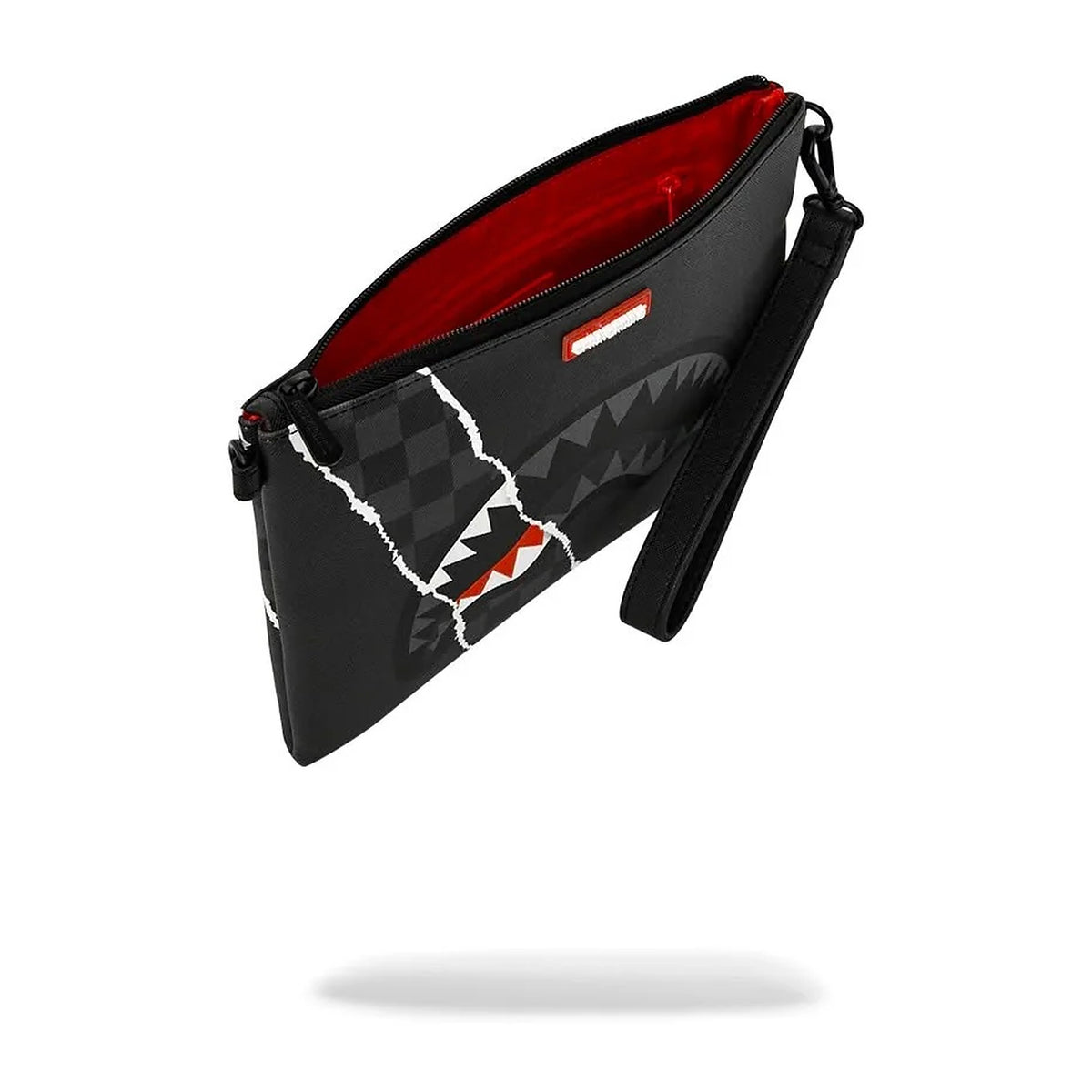 Pochette Sprayground Center RIP Revealing Gray Check Crossover Clutch, vista 3