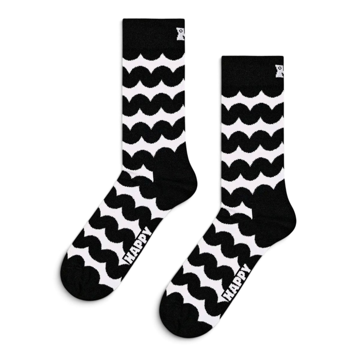 Wobbly Stripe Sock Happy Socks nero