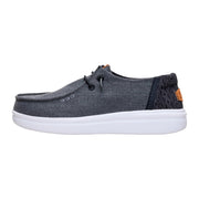 Ballerine e Mocassini Hey Dude Wendy Rise Chambray Grid Black