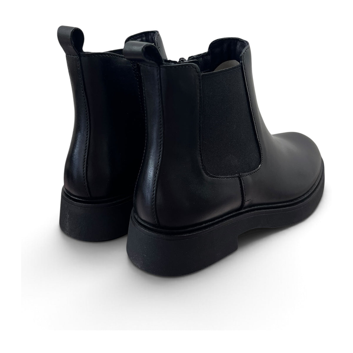 Stivaletti Cinzia Soft Con Cerniera Tacco 4cm In Pelle Nera – foto 3